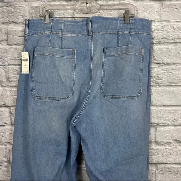 NWT Anthropologie 20W The Colette Crop High-Rise Wide-Leg Jeans by Maeve - Picture 11 of 16